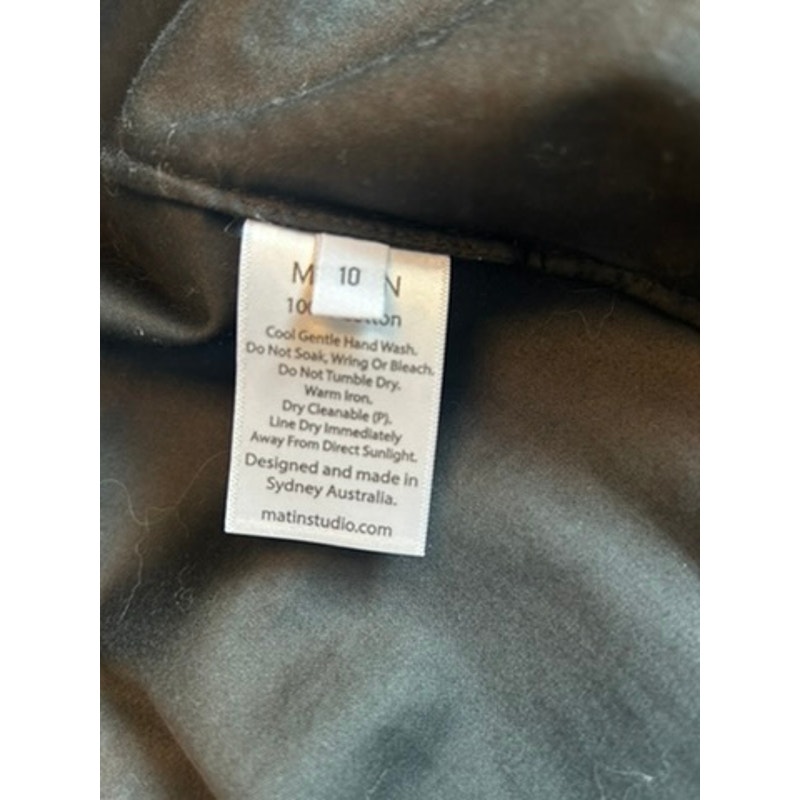 Nwot Matin Australia Black 100% Cotton Voile Este Lace Mini Dress Au 10 Or Us 6 — image 3 of 8